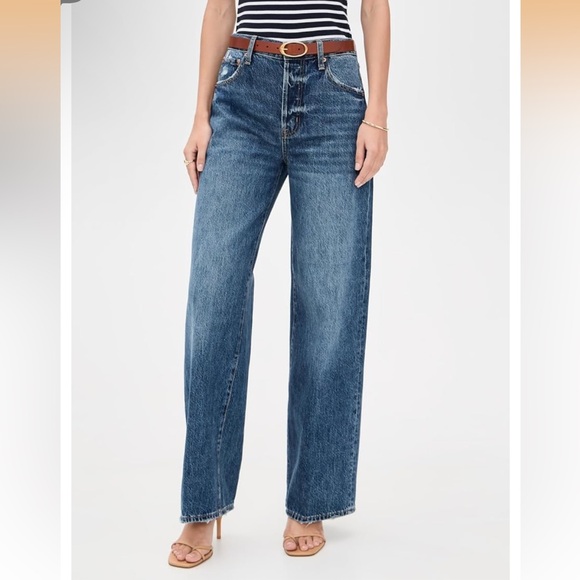 pistola Denim - PISTOLA Wide Leg High-Rise Women’s Jeans - Dark Blue